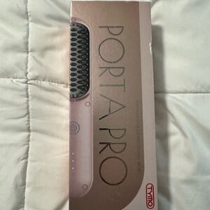 TYMO PortaPro Hair Straightening Brush - Pink